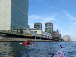 East river -we are the Kayak and Canoe Club of New York...and what could be more about Kayaking and New York then paddling around New York (County) more popularly known as Manhattan Island.